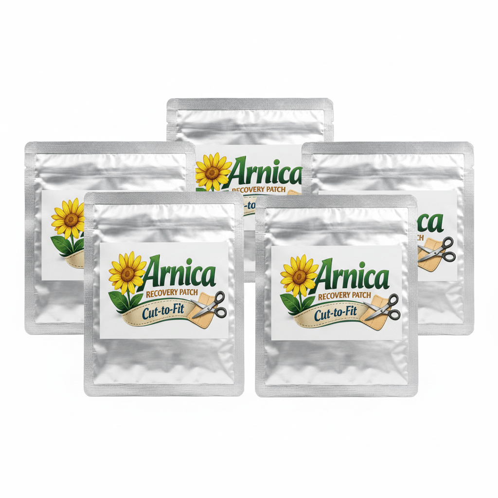 Arnica Recovery Patch – 5 Pack | Drug-Free Relief for Back, Knee & Shoulder Pain - Arnica Recovery Patch