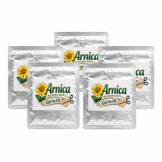 Arnica Recovery Patch – 5 Pack | Drug-Free Relief for Back, Knee & Shoulder Pain - Arnica Recovery Patch